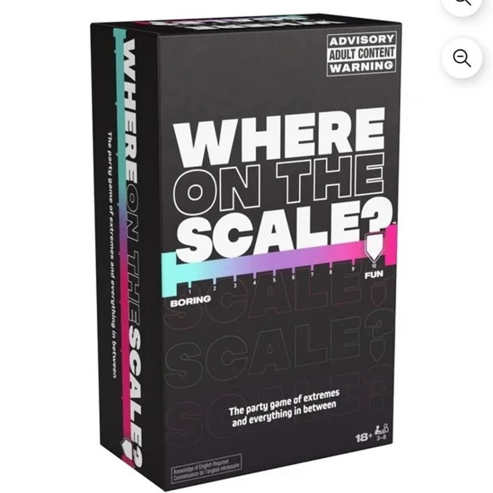 Spin Master Games, Where on The Scale, a Party Game of Extremes, for Ages 18+